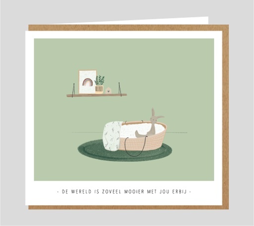 Wenskaart - De wereld is zoveel mooier met jou erbij