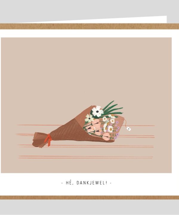 Wenskaart - Hé, dank je wel