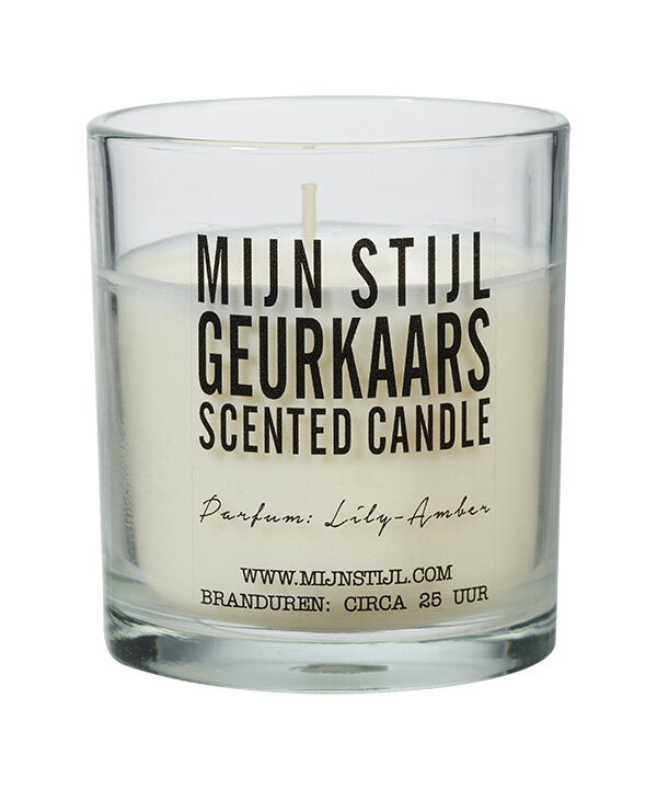 Geurkaars in glas – Lily-Amber