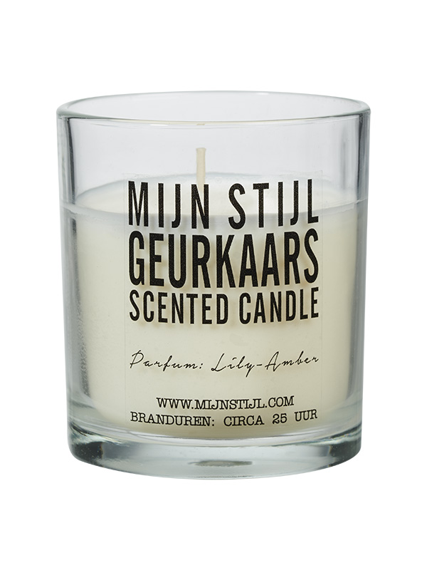 Geurkaars in glas – Lily-Amber