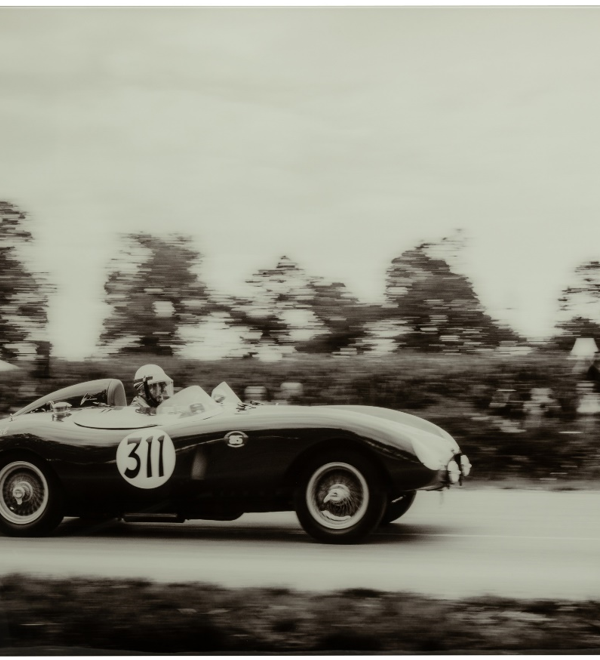 Wanddeco racewagen - Zwart/Wit