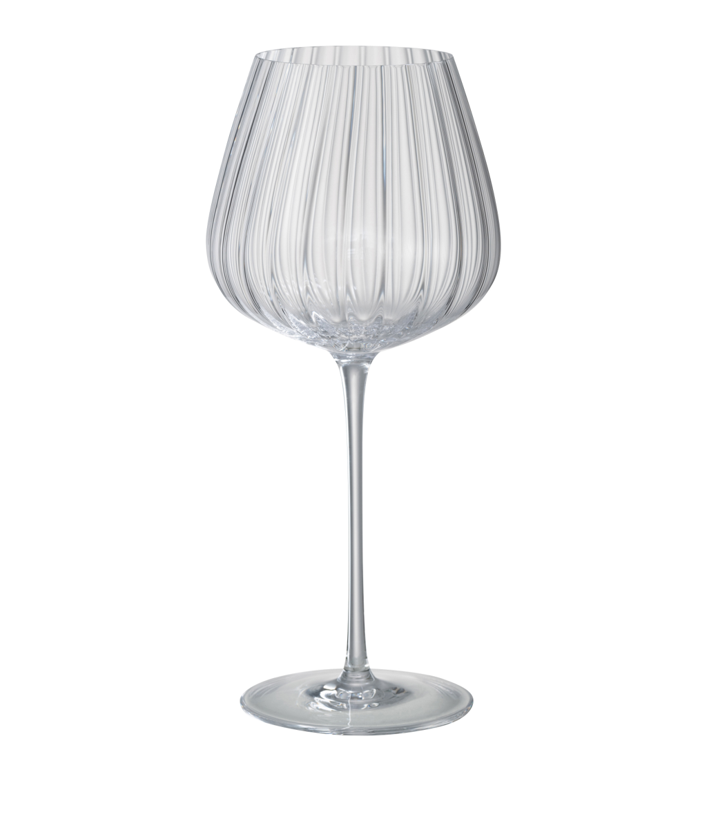 Wijnglas- strepen glas