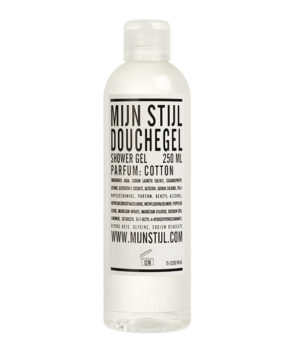 Douchegel Cotton 250 ML – transparante fles