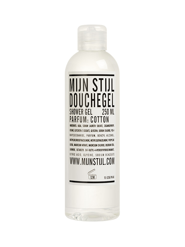 Douchegel Cotton 250 ML – transparante fles