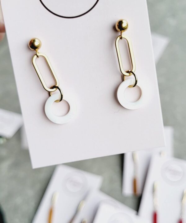 Oorbellen - schelpen hanger