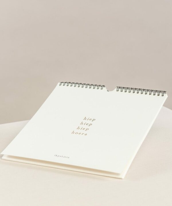 Verjaardagskalender - hiep hiep hoera