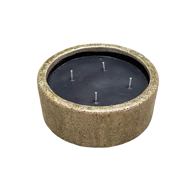 Binnenhuiskaars Ivy bowl - Leathery notes