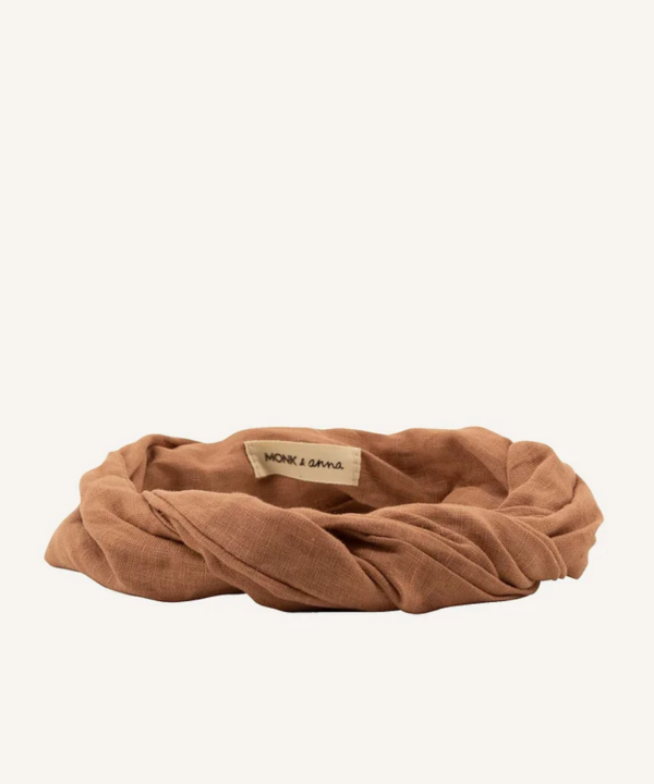 Haarband - Linnen Nougat