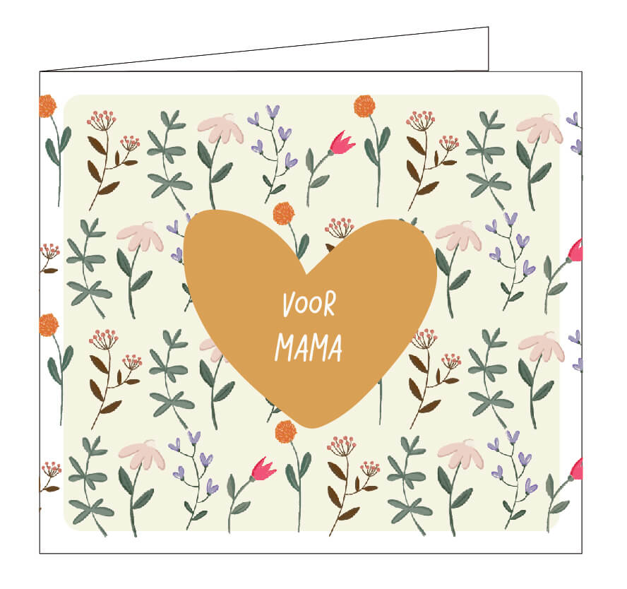 Wenskaart  - voor mama