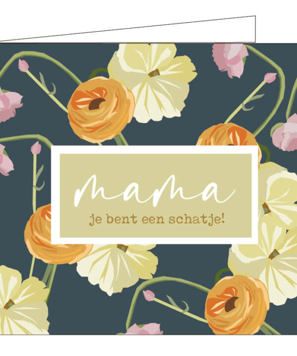 Wenskaart  - mama jij bent een toppertje