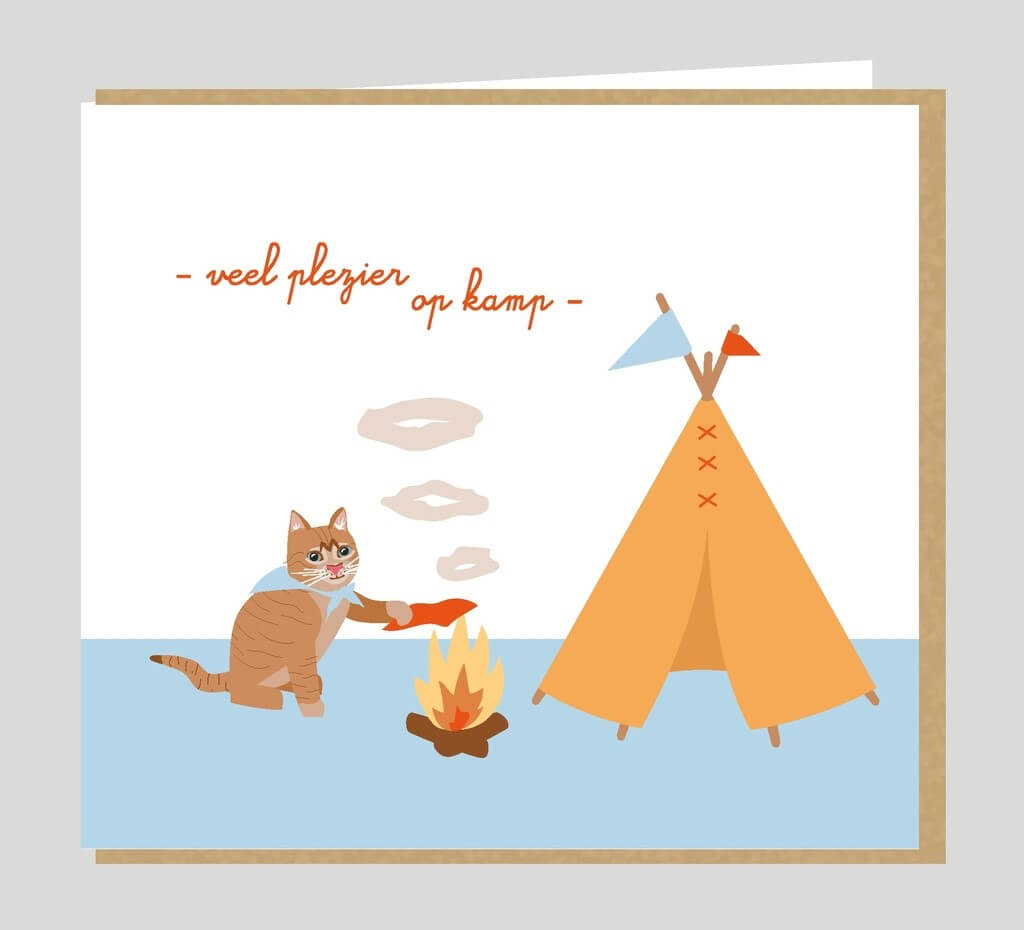 Kampkaart- Veel plezier op kamp