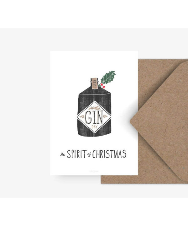 Kerstkaart - The spirit of Christmas
