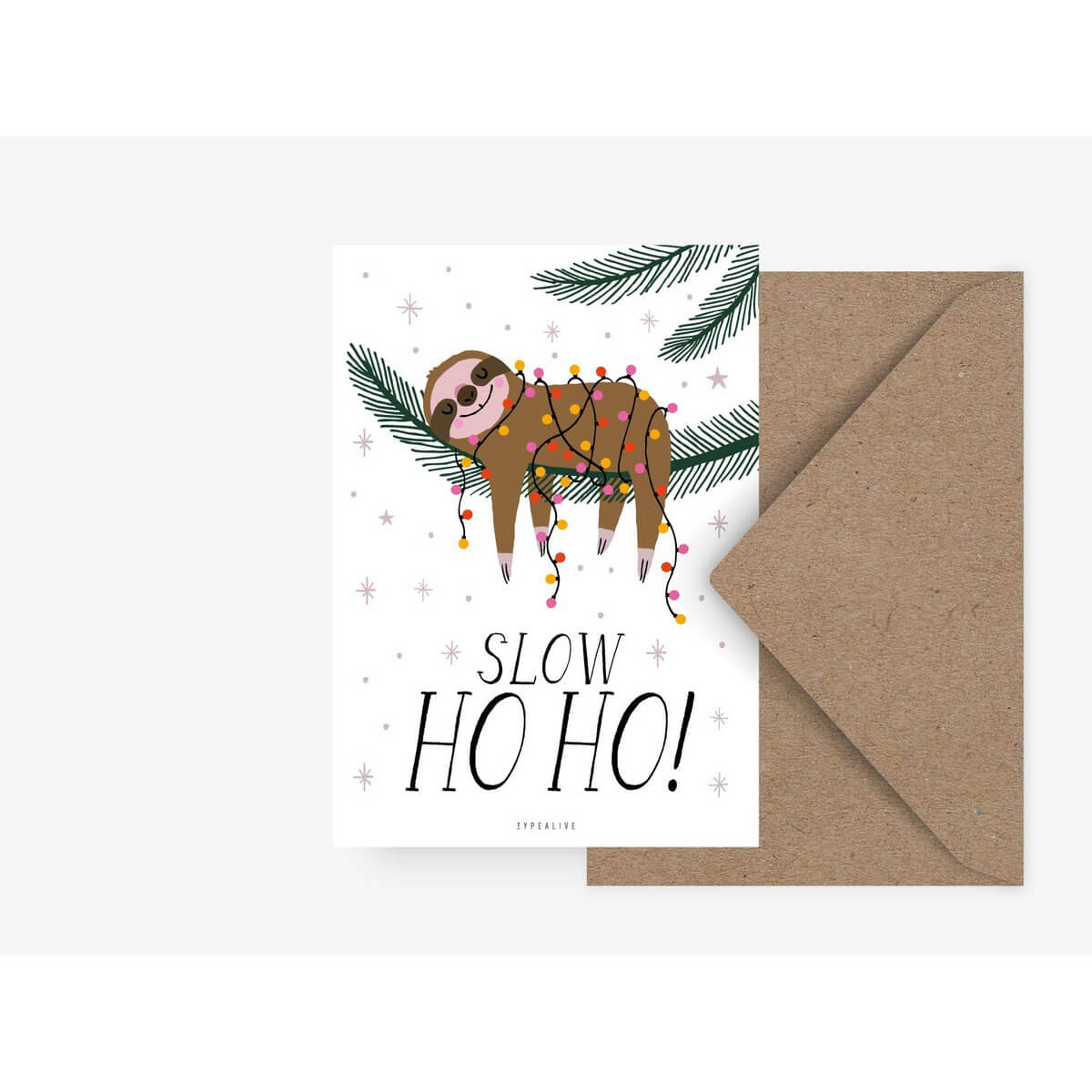 Kerstkaart - Slow ho ho!