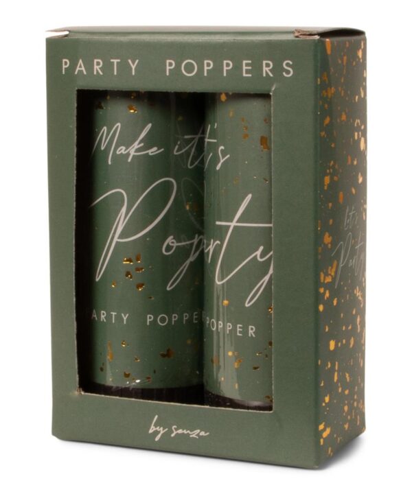 Party poppers - Groen