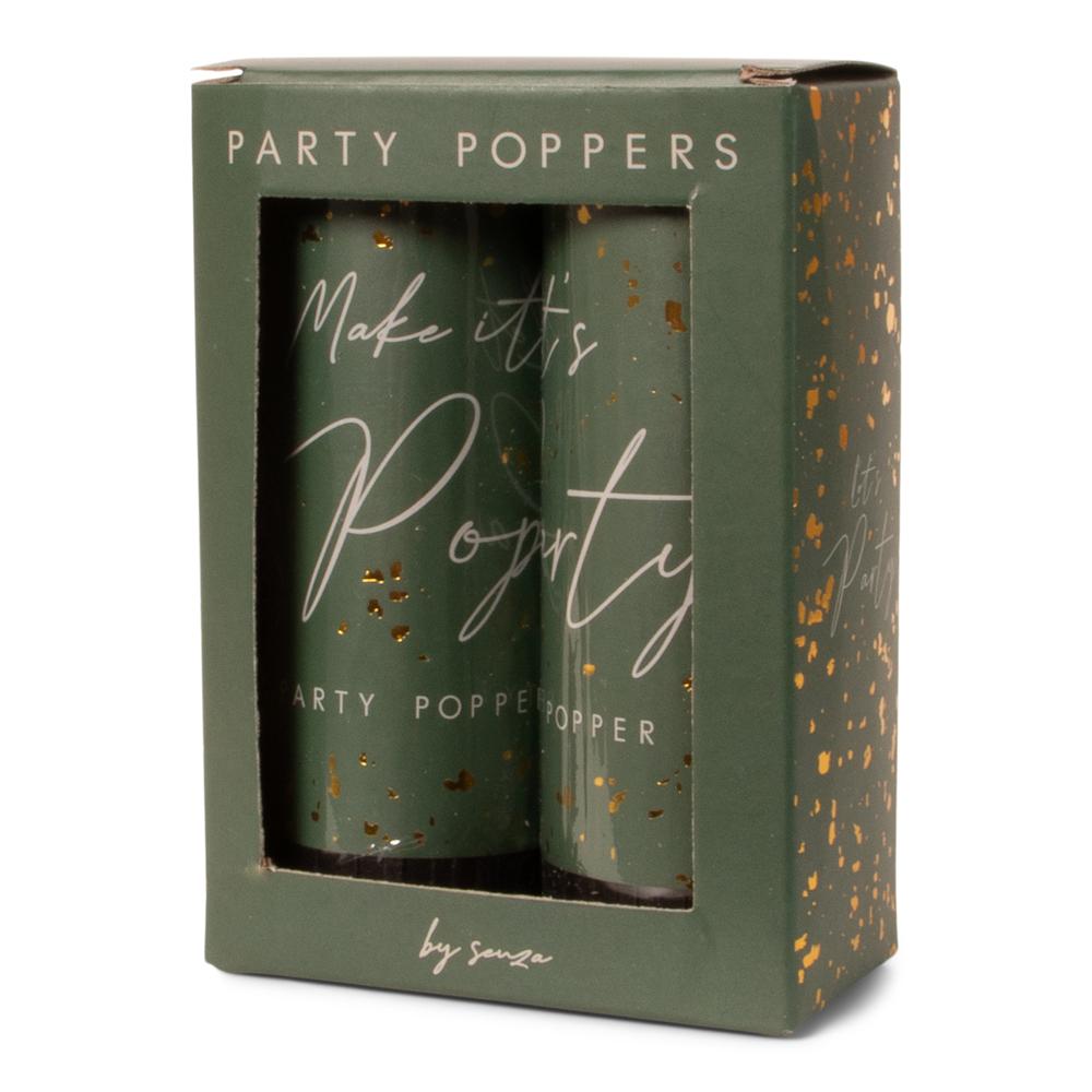 Party poppers - Groen