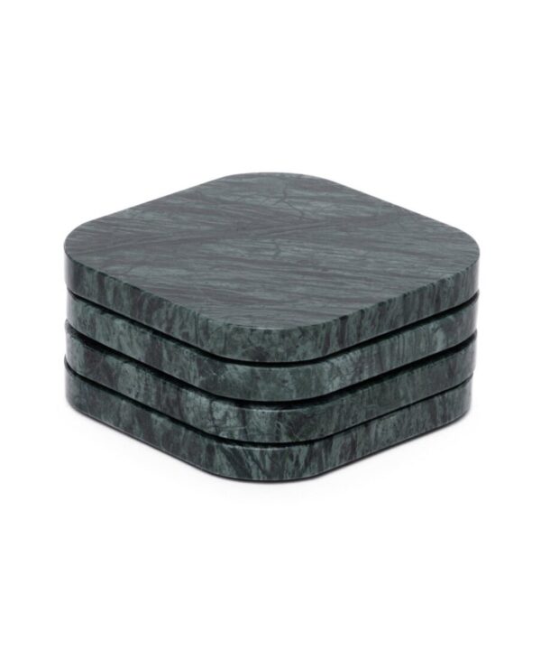 Onderzetter marmer - Groen (set van 4)