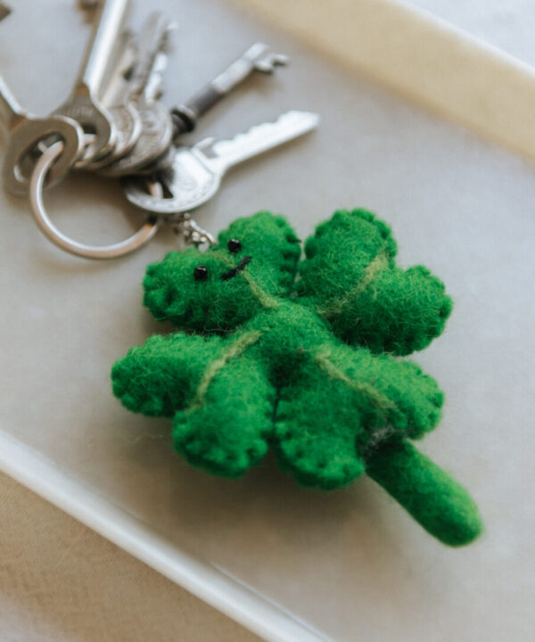 Sleutelhanger - Klavertje vier